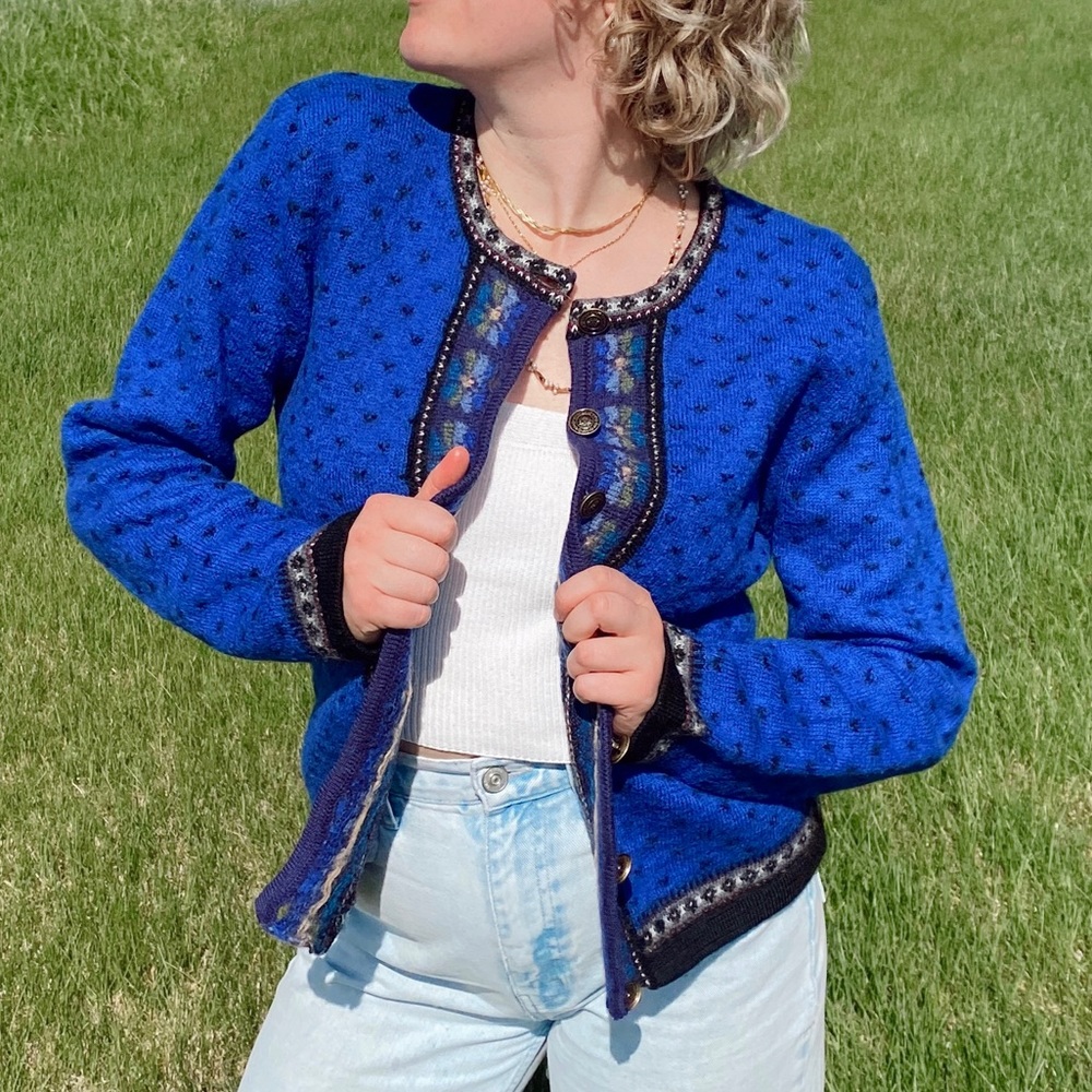 Vintage 1960s Tally-Ho Wool Knit Sweater